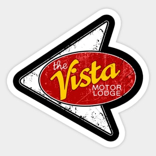 Hello Tomorrow! The Vista Motor Lodge Logo Sticker